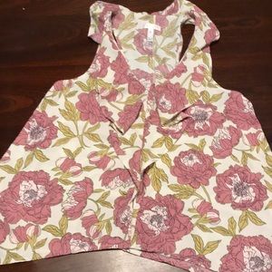 Floral racer back tank - xs
